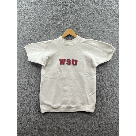 Vintage 50’s 60’s WSU Washington State University Short Sleeve Crewneck Sweat